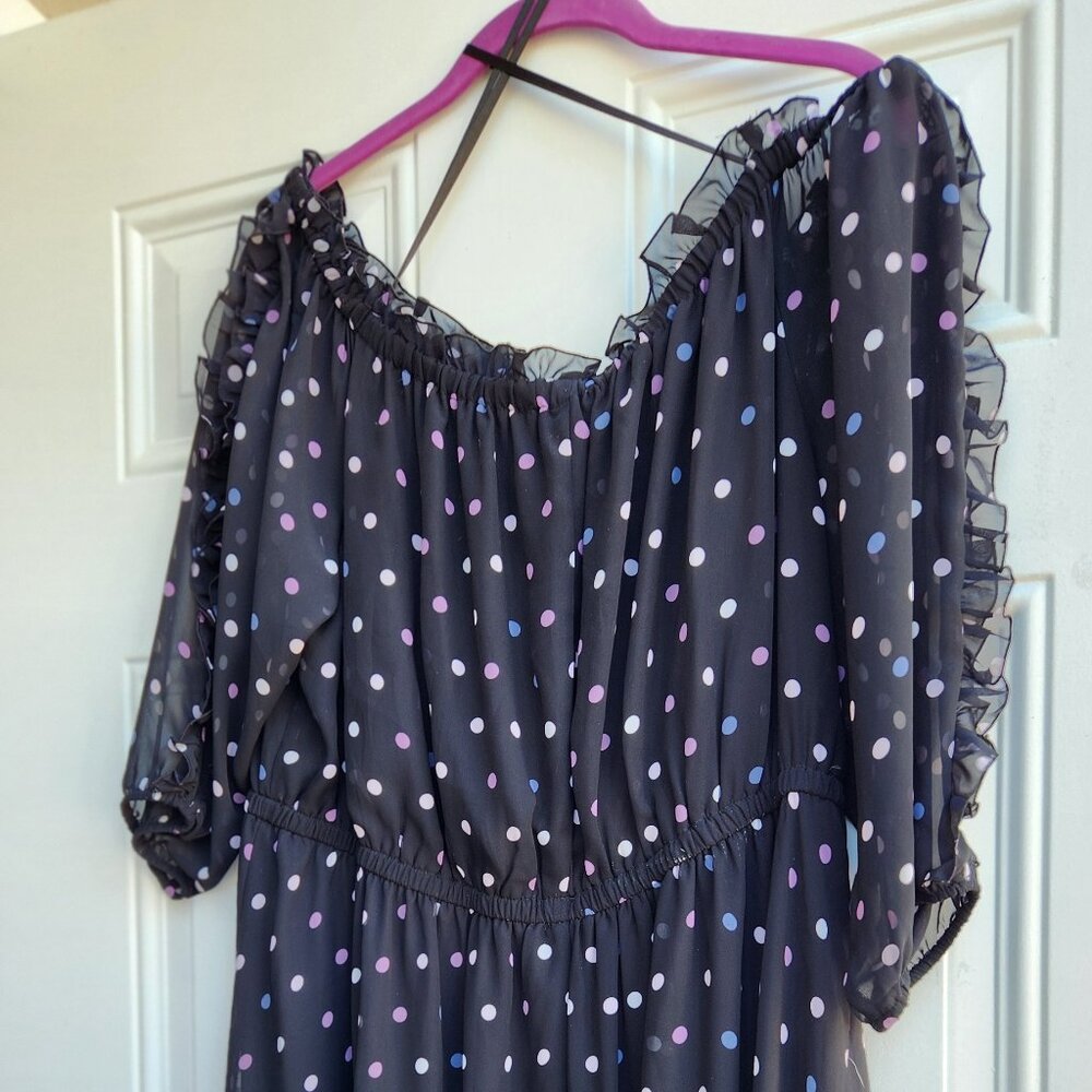Lane Bryant polka dot dress